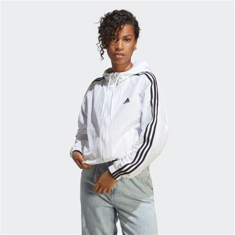 adidas windbreakers white